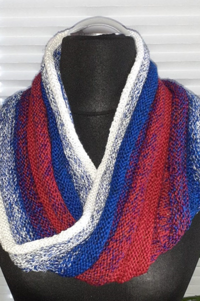 strickanleitung möbius-loop "imbolc" - mit affirmation - impulsanleitung - mit video -einheitsgröße