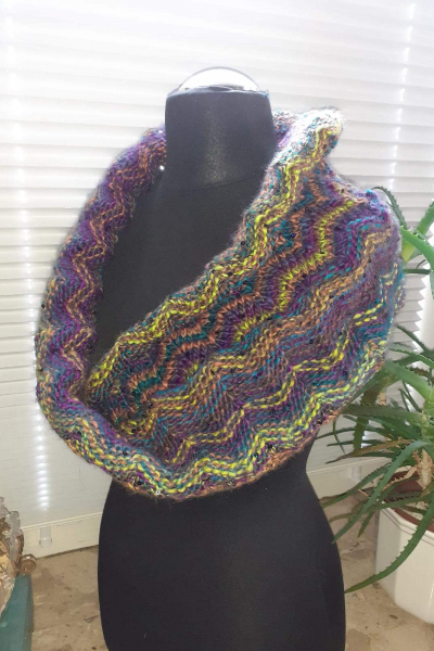 strickanleitung möbius-loop "zickzack" - pdf-datei zum sofortdownload, einheitsgröße